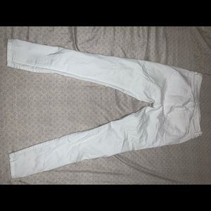 White ripped jeans